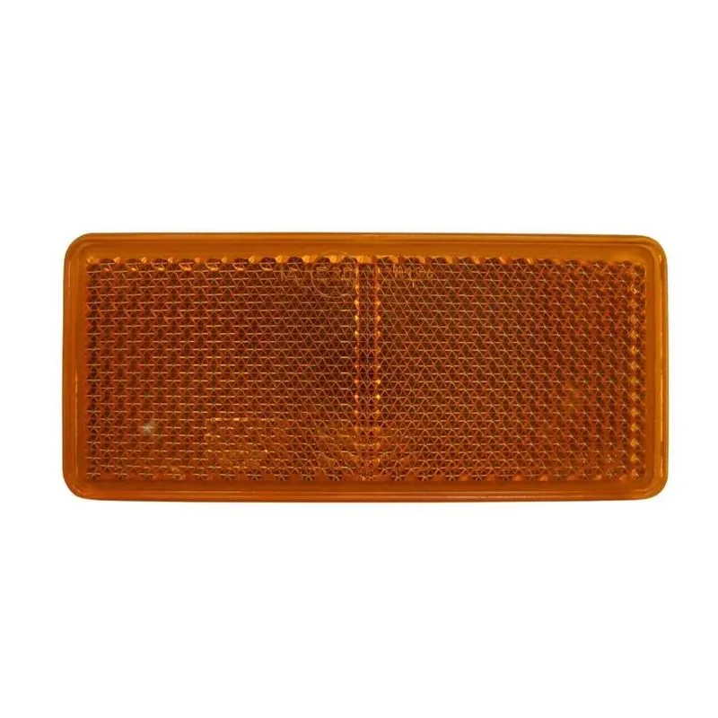 Dzeltenais līmējams atstarotājs, taisnstūris, 40x90 mm