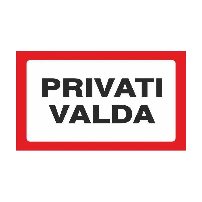 Informācijas zīme. 170x100 mm