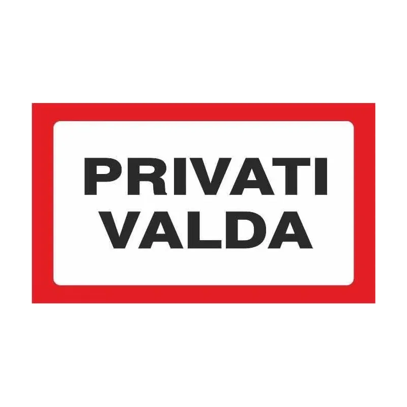 Informācijas zīme. 170x100 mm