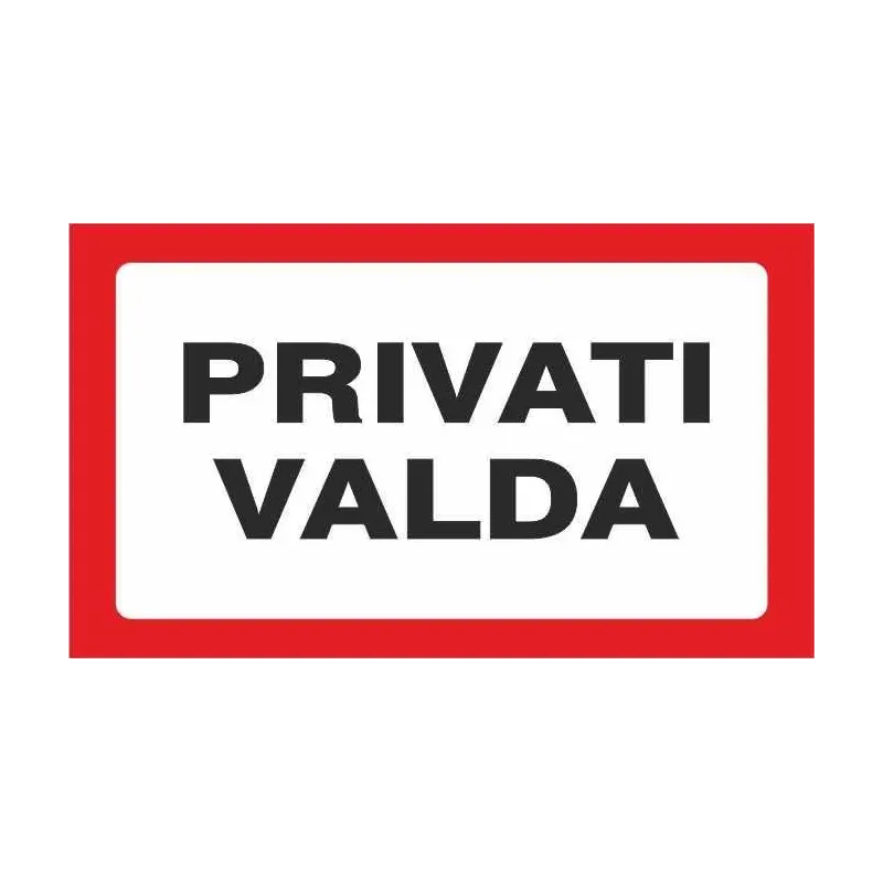 Informācijas zīme. 170x100 mm