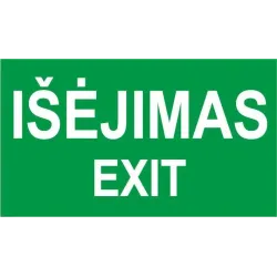 Sticker exit 100x180mm