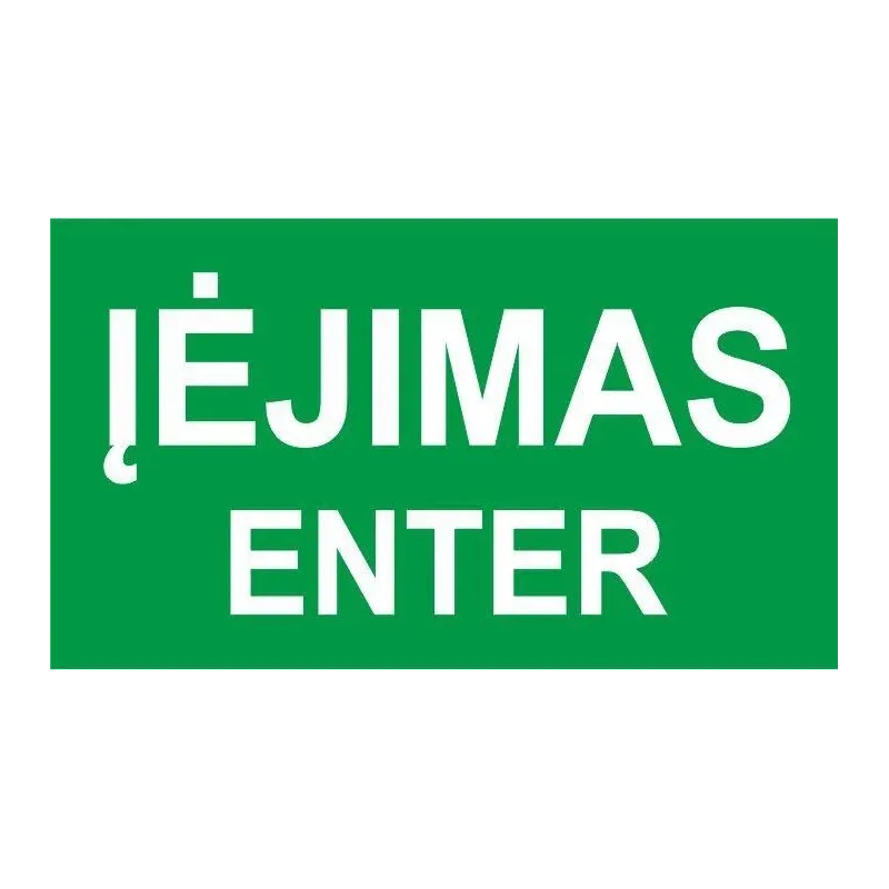 Informācijas zīme. 100x180 mm