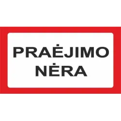 Informācijas zīme. 170x100 mm