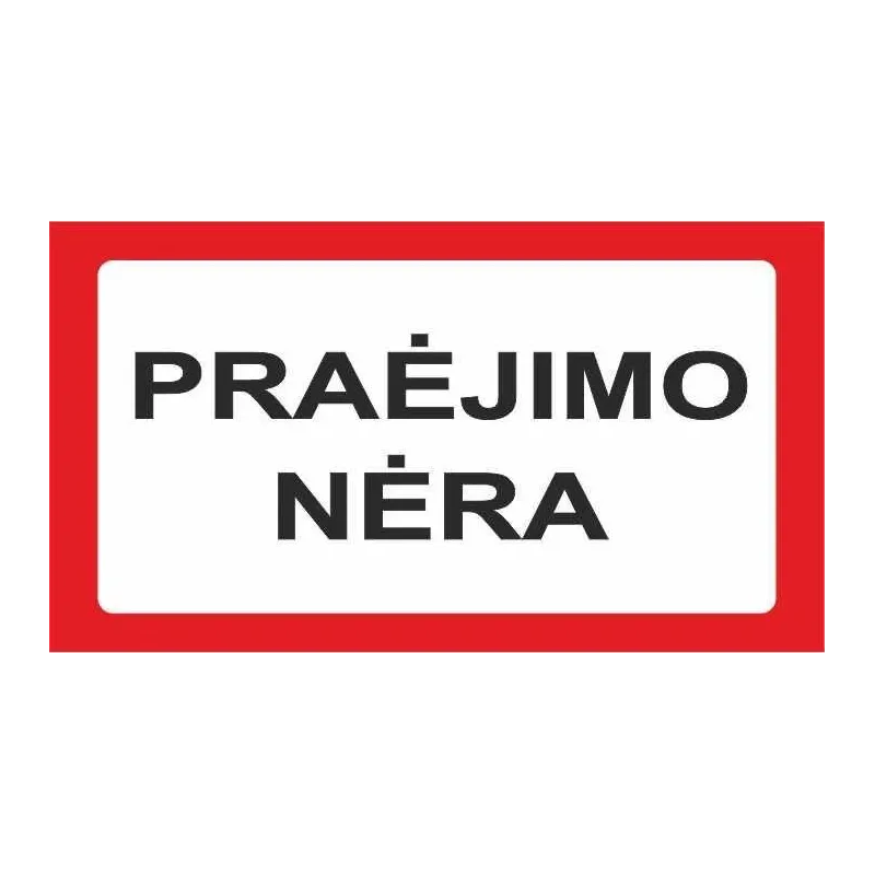 Informācijas zīme. 170x100 mm