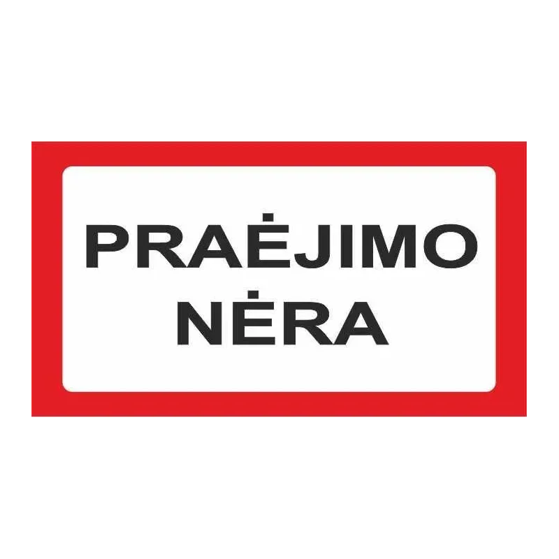 Informācijas zīme. 170x100 mm