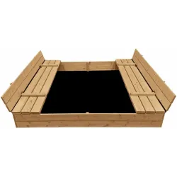 Smilšu kaste 4IQ Hatis. 160 x 160 cm. ar vāku. kok kr. 31 kg