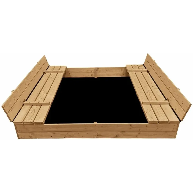 Smilšu kaste 4IQ Hatis. 160 x 160 cm. ar vāku. kok kr. 31 kg