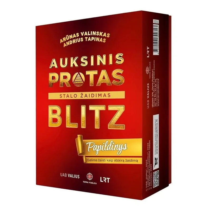 Papildinājums galda spēlei Auksinis Protas. BLITZ