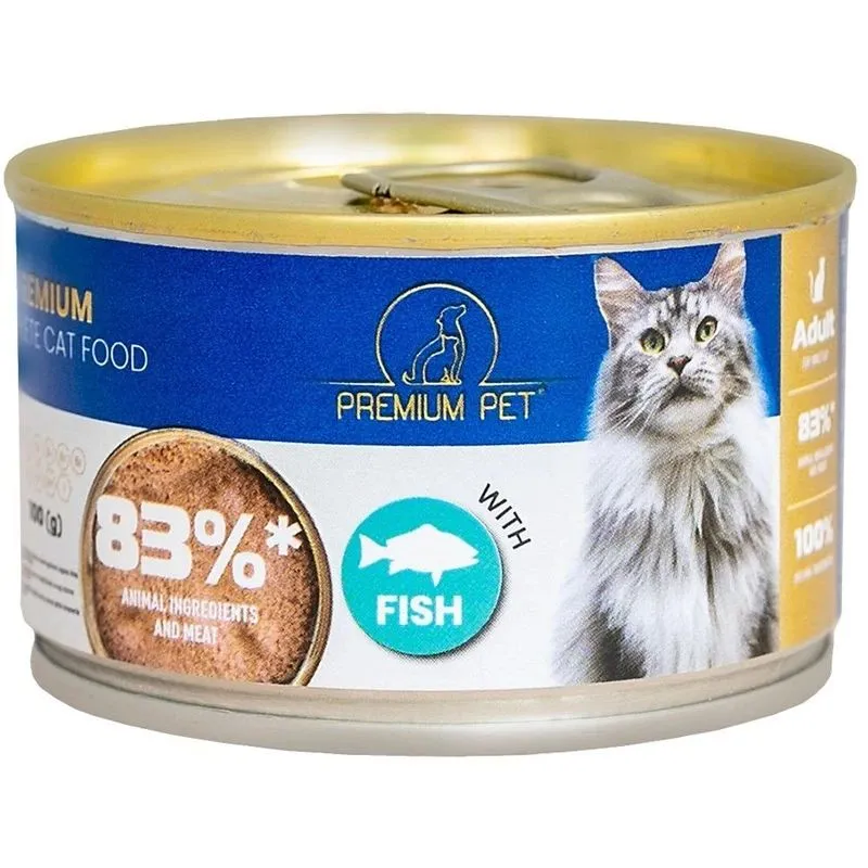 Mitrā kaķu barība. zivs. 0.1 kg