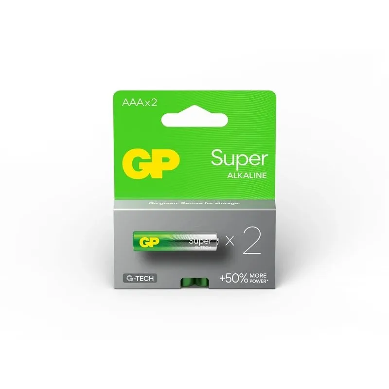 Baterijas GP SUPERALKALINE AAA-LR03 2GAB