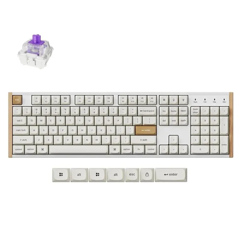 Tastatūra Keychron K10 HE special. EN. melnā krāsā.