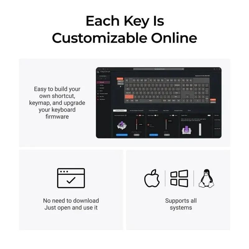 Tastatūra Keychron K10 HE special. EN. melnā krāsā.