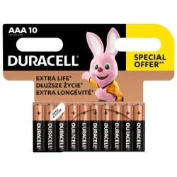Baterijas duracell aaa 10 gab.