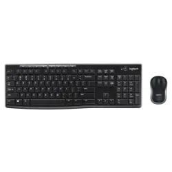 Klaviatūra Logitech MK270 EN, melna, bezvadu