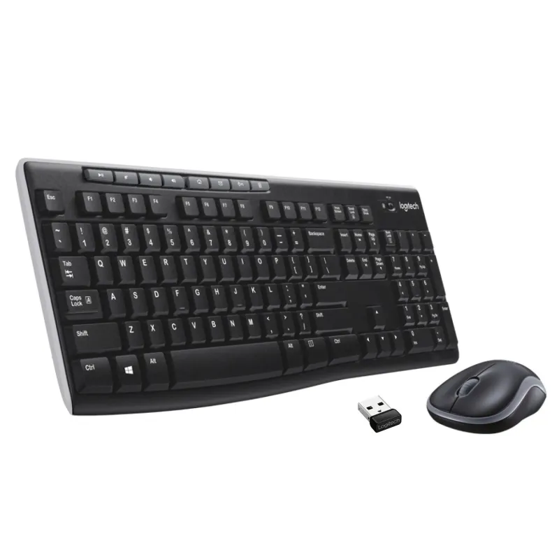 Klaviatūra Logitech MK270 EN, melna, bezvadu