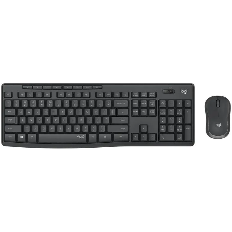 Klaviatūra Logitech MK295 Silent Combo EN. melna. bezvadu