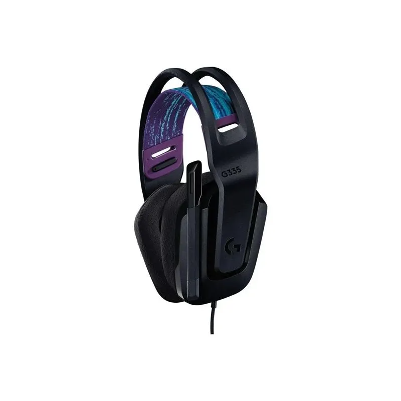Vadu spēļu austiņas Logitech G335 Black. melna