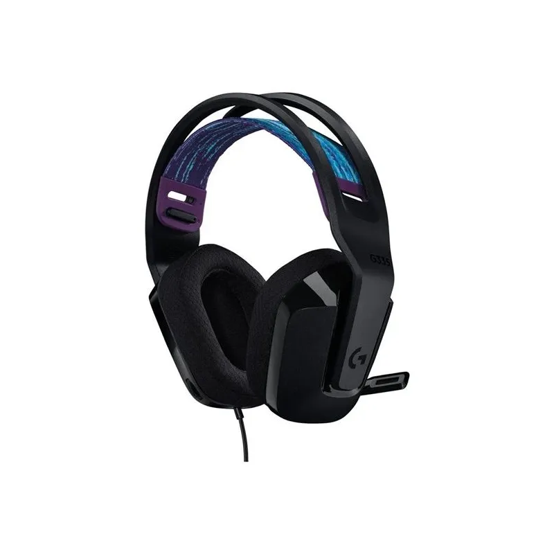 Vadu spēļu austiņas Logitech G335 Black. melna