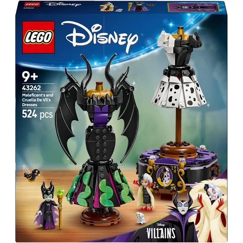 LEGO Disney Maleficent's and Cruella De Vil's Dresses 43262