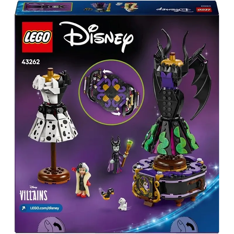 LEGO Disney Maleficent's and Cruella De Vil's Dresses 43262