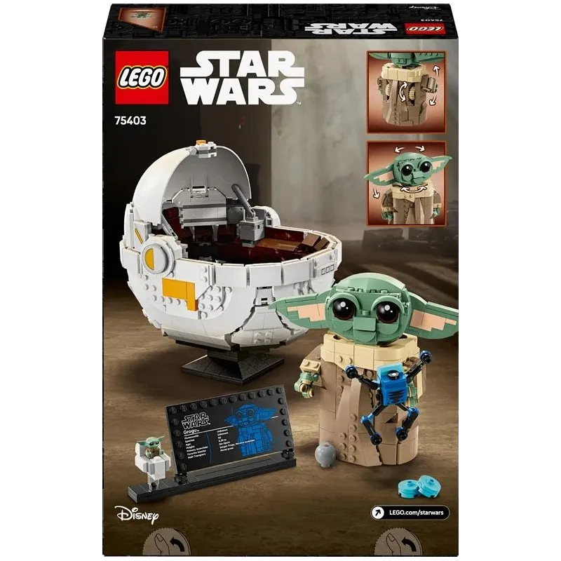 LEGO Star Wars Grogu with Hover Pram. 1048 gab.
