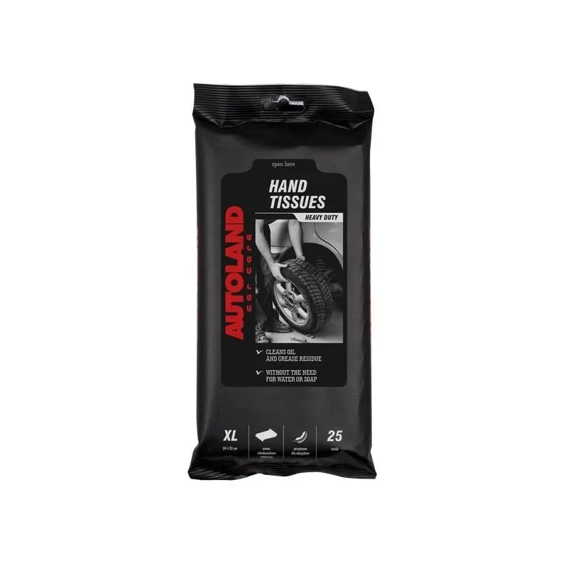 Mitrās roku tīrīšanas salvetes Autoland. 25gab.
