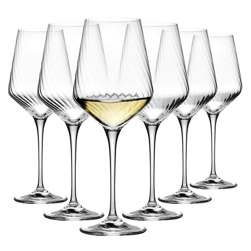 Vīna glāžu komplekts Krosno AG LUMI. stikls. 0.450 l. 6 gab.