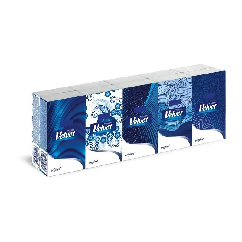 Salvetes papīra velvet original 10x10gab