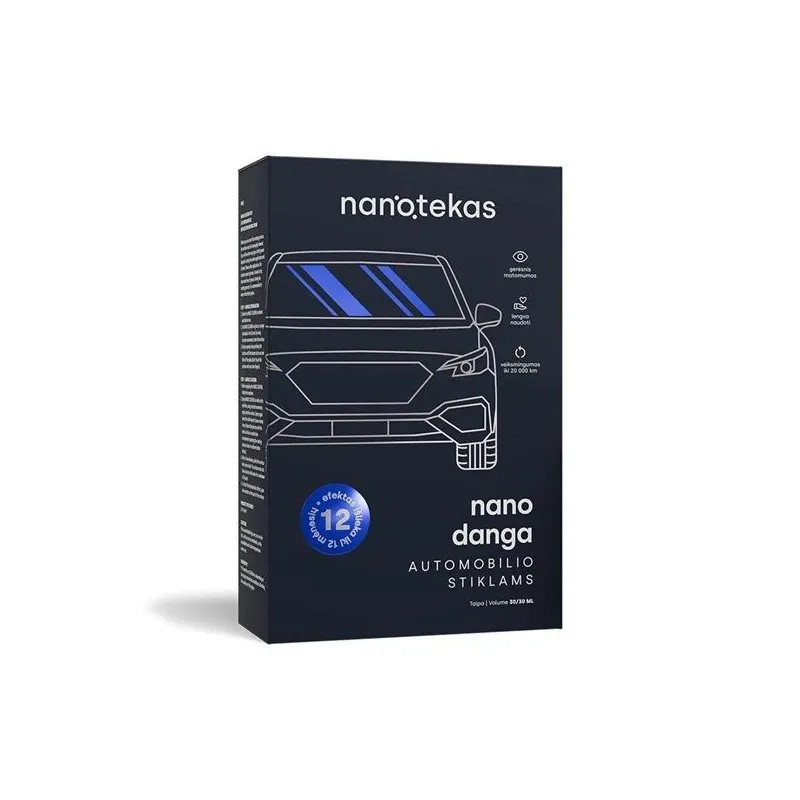 Nano pārklājums automašīnas stikliem, 2x30 ml.