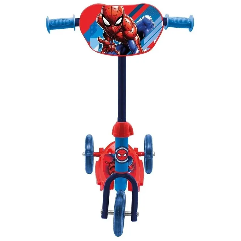 Bērnu skūteris Spider-Man. zila krās.-sarkana krās.