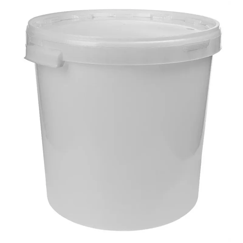 Fermentācijas trauks ar vāku. 30 L. balta