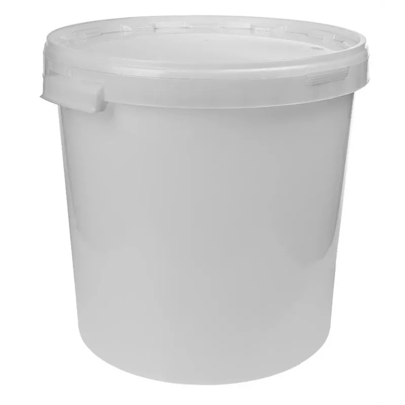 Fermentācijas trauks ar vāku. 30 L. balta