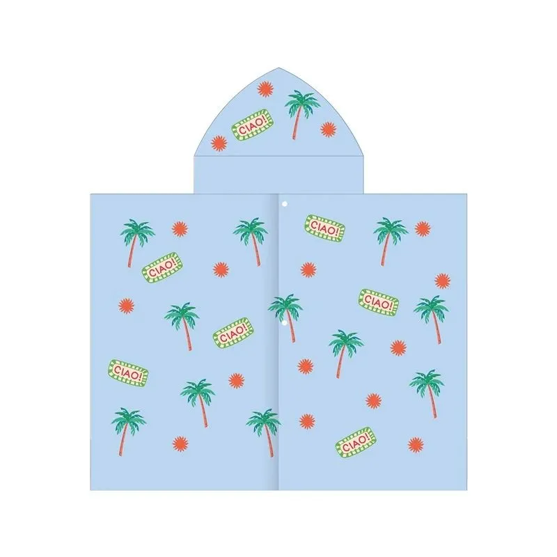 Pončo Spokey PALM BL. zila. 175 cm x 70 cm