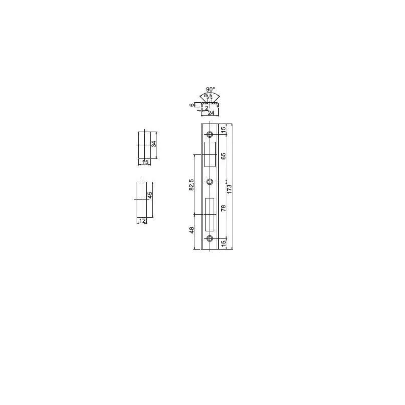 Pretplāksne slēdzenei ru90