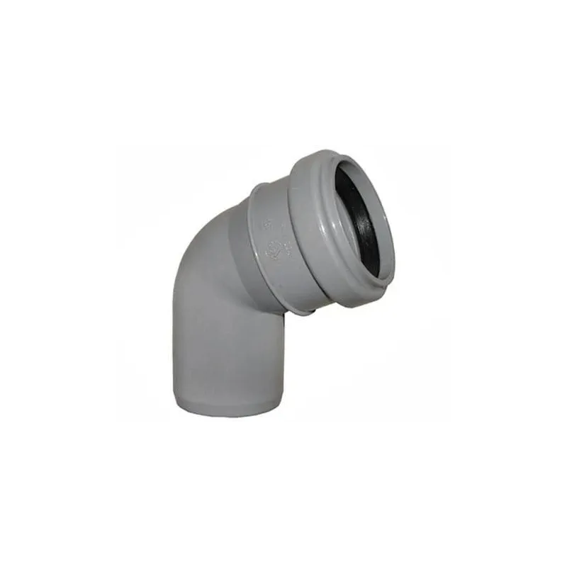 Kanalizācijas caurules 67° līkums Wavin D50mm. PVC