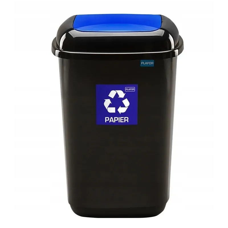 Atkritumu tvertne Plafor. zila-melna