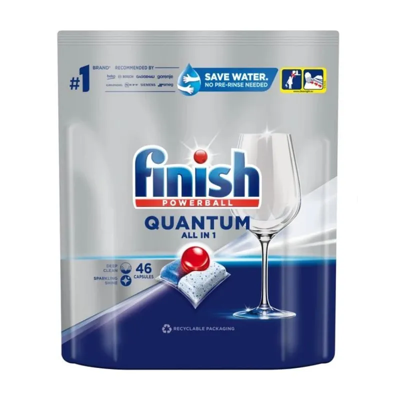 Trauku mazgājamās mašīnas kapsulas Finish Powerball, 46 gab.