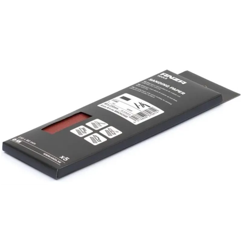 Slīppapīrs Anza P120 80mm x 230mm