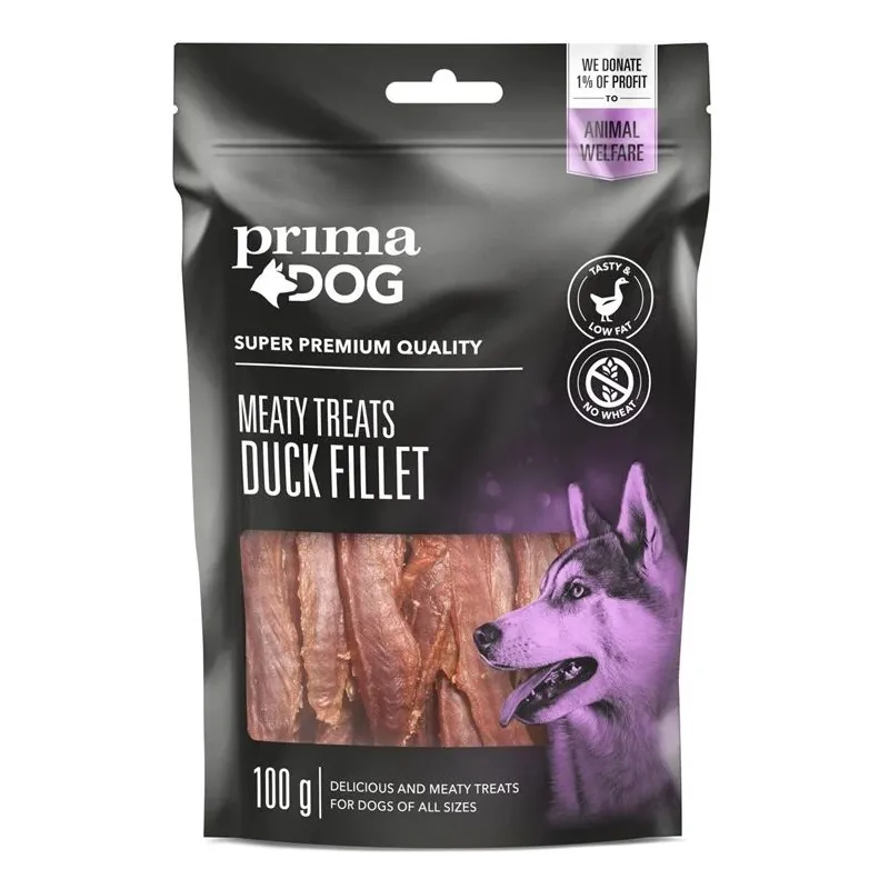 Gardums suņiem PRIMADOG. pīles gaļa. 0.1 kg