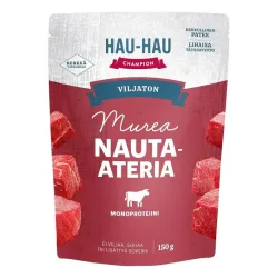 Mitrā barība suņiem Hau-Hau Champion. liellopa gaļa. 0.150kg