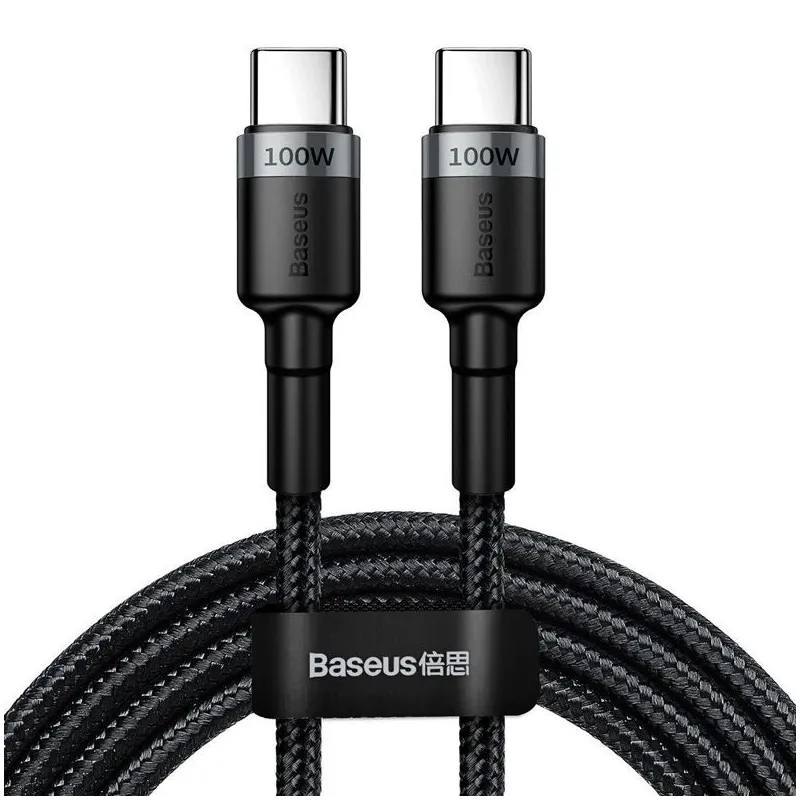 Vads BASEUS USB Type C M. USB Type C M. 2m. melns