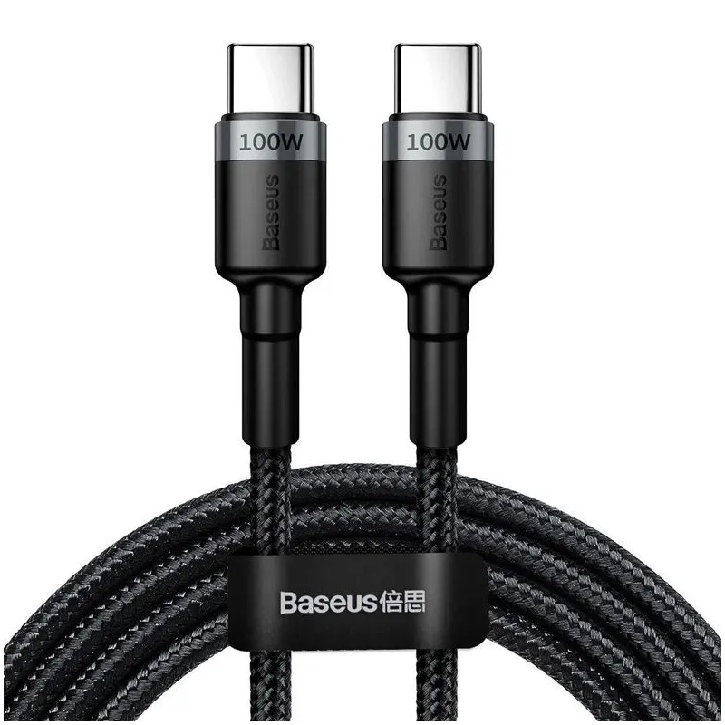 Vads BASEUS USB Type C M. USB Type C M. 2m. melns