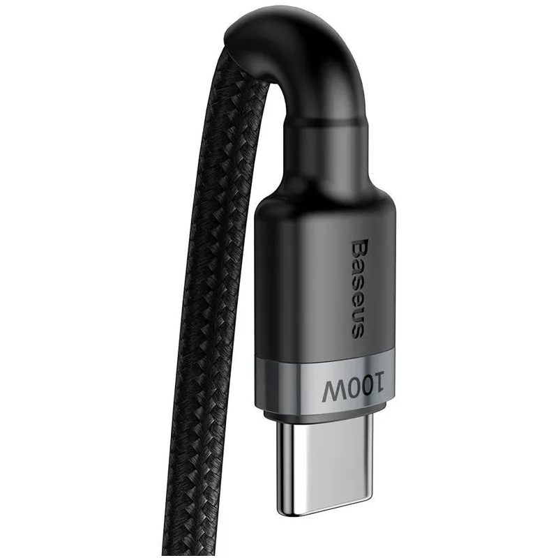 Vads BASEUS USB Type C M. USB Type C M. 2m. melns