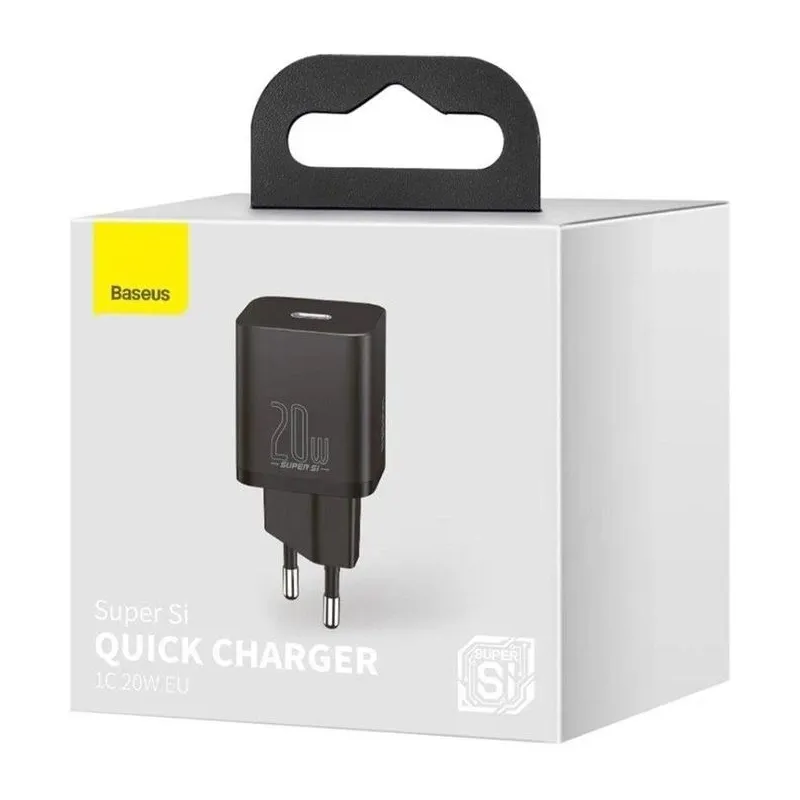 Sienas lādētājs super si 1c usb-c 20w bk
