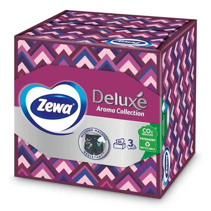 Salvetes Zewa Deluxe Aroma. 3 sl. 60 gab.