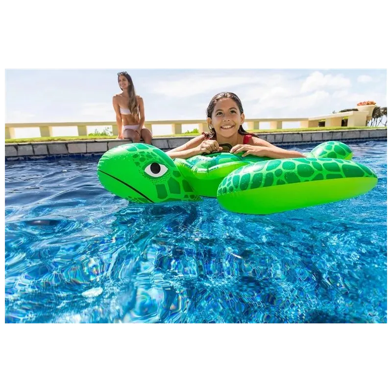 Piepūšamais plosts Intex Turtle. zaļa. 150 cm x 127 cm