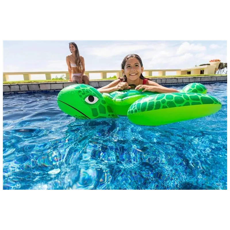 Piepūšamais plosts Intex Turtle. zaļa. 150 cm x 127 cm