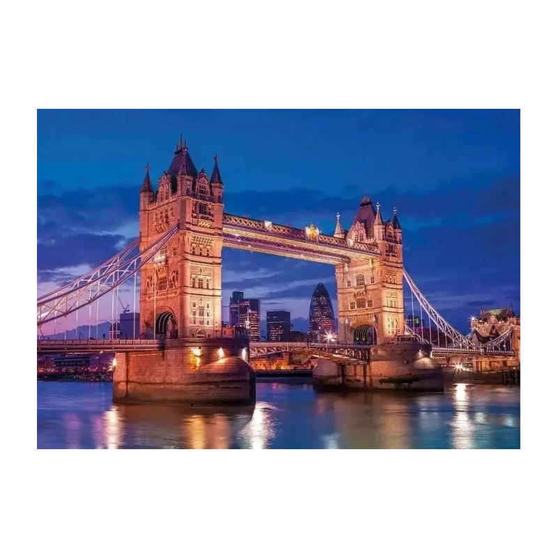 Puzle Tower Bridge At Night 39772. 50x70 cm. 1000 gab