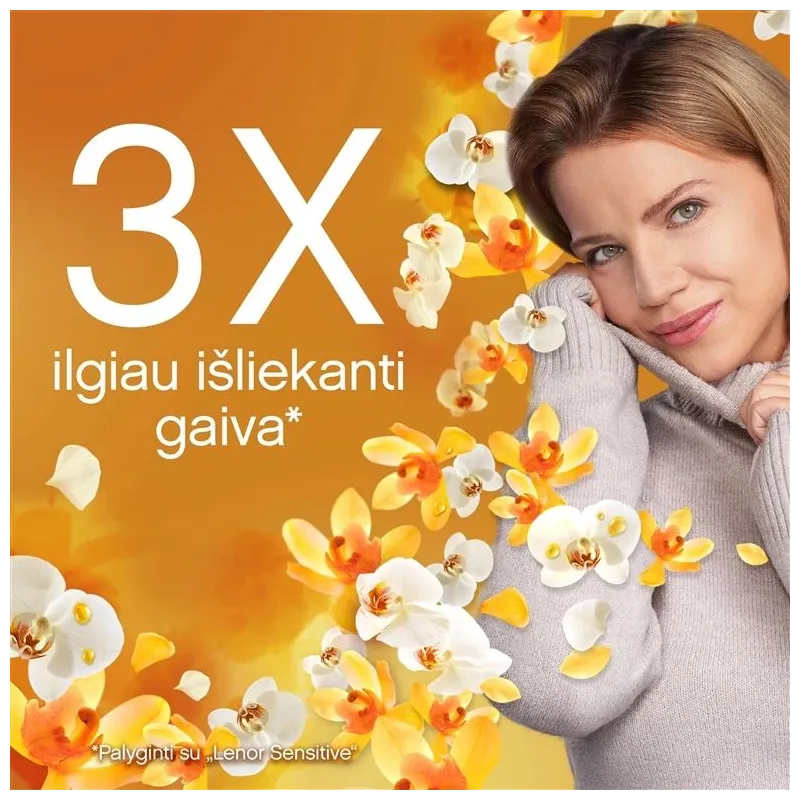 Veļas mīkstinātājs Lenor orchid&golden amber. 0.7 l