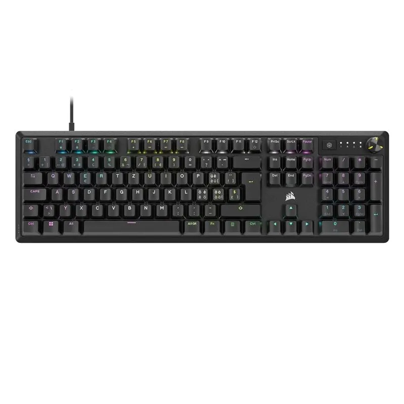 Klaviatūra Corsair K70 CORE Red switch Angļu ,US,. melna
